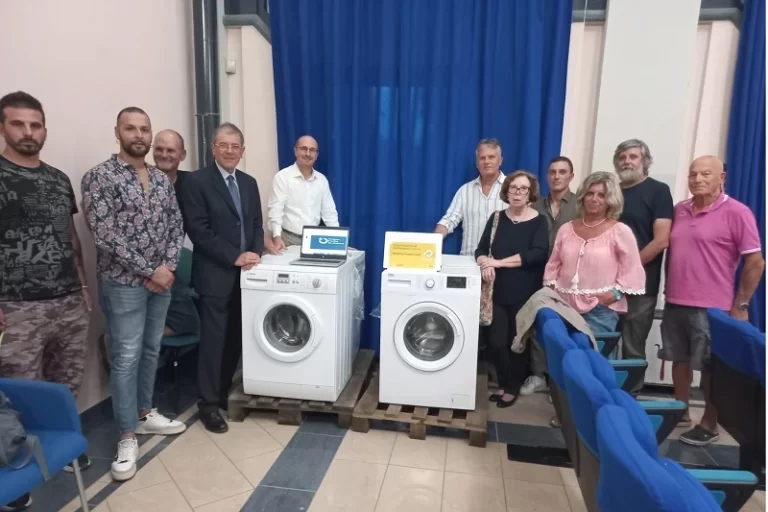consegna lavatrici associazioni rosignano marittimo